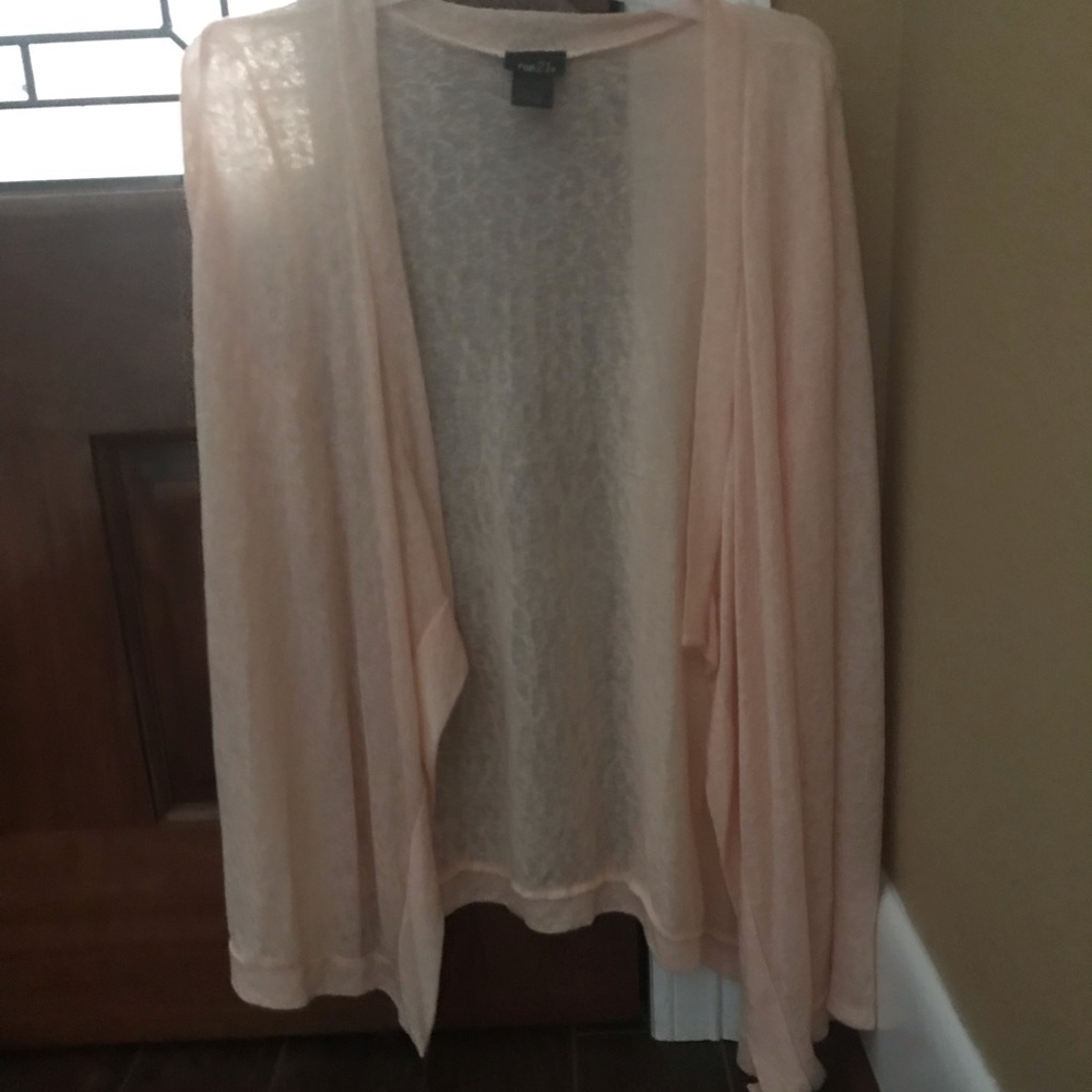 Peach cardigan from Rue 21 Size XL